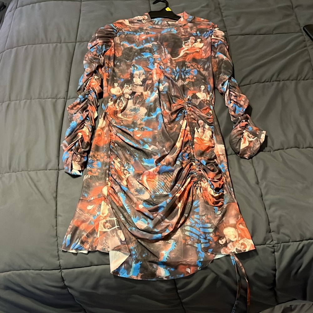 SHEIN Multicolor Long Sleeve Dress